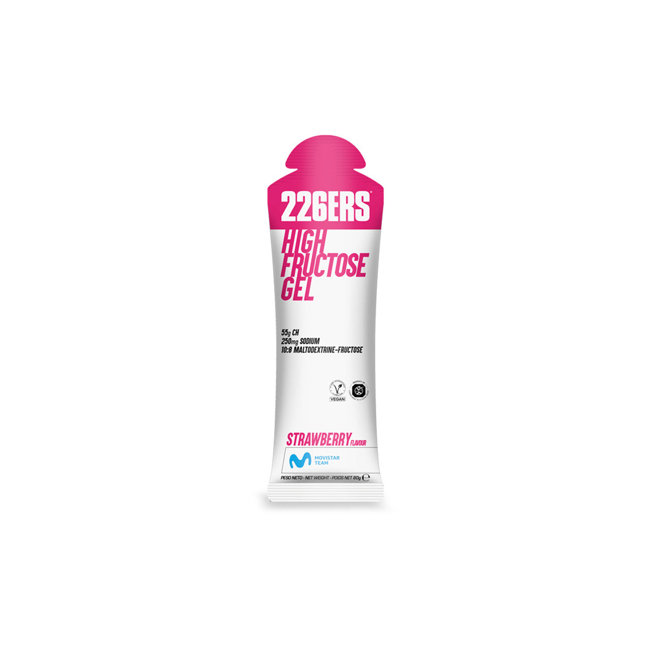 226ERS GEL HIGH FRUCTOSE FRAISE 80G (X24 GELS)