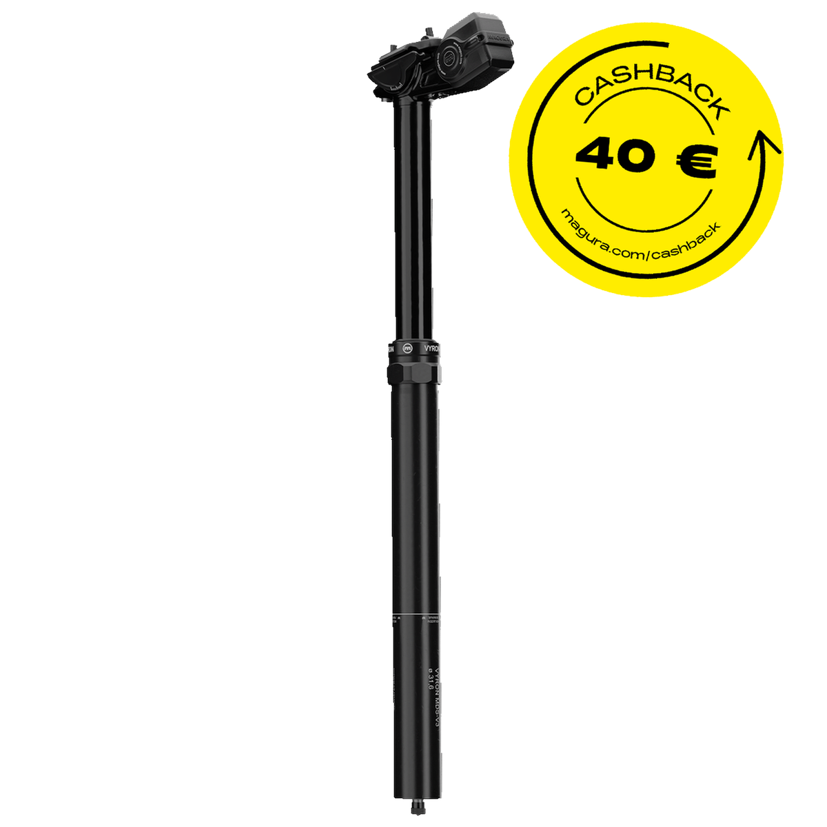 Tige de selle MAGURA VYRON MDS-V-3, Ø 30.9 mm