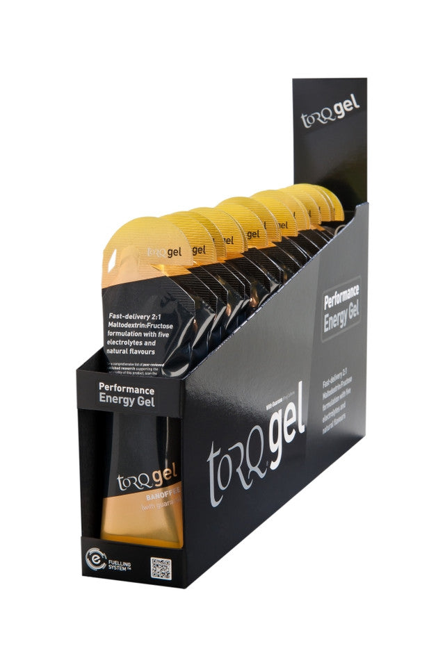 TORQ GEL ENERGY GUARANA Saveur BANANE CARAMEL(PACK DE 15 GELS)