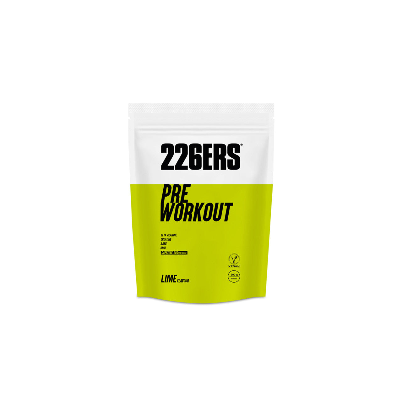 226ERS BOISSON PRÉ-ENTRAÎNEMENT CAFÉINE CITRON 300G