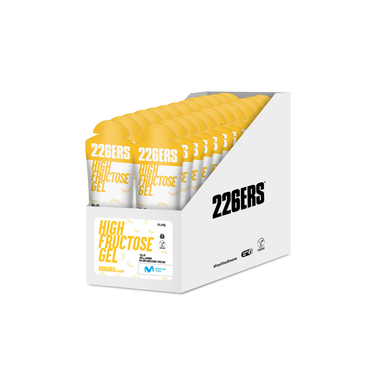 226ERS GEL HIGH FRUCTOSE BANANE 80G (X24 GELS)