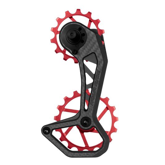 Chape dérailleur arrière carbone céramique Nova Ride CCD Evo Shimano Ultegra et Dura-Ace 12v