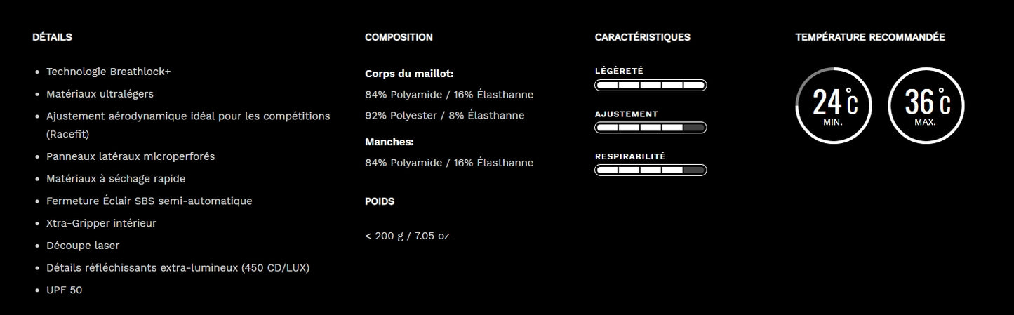 Siroko Maillot homme ultraléger SRX HighTech
