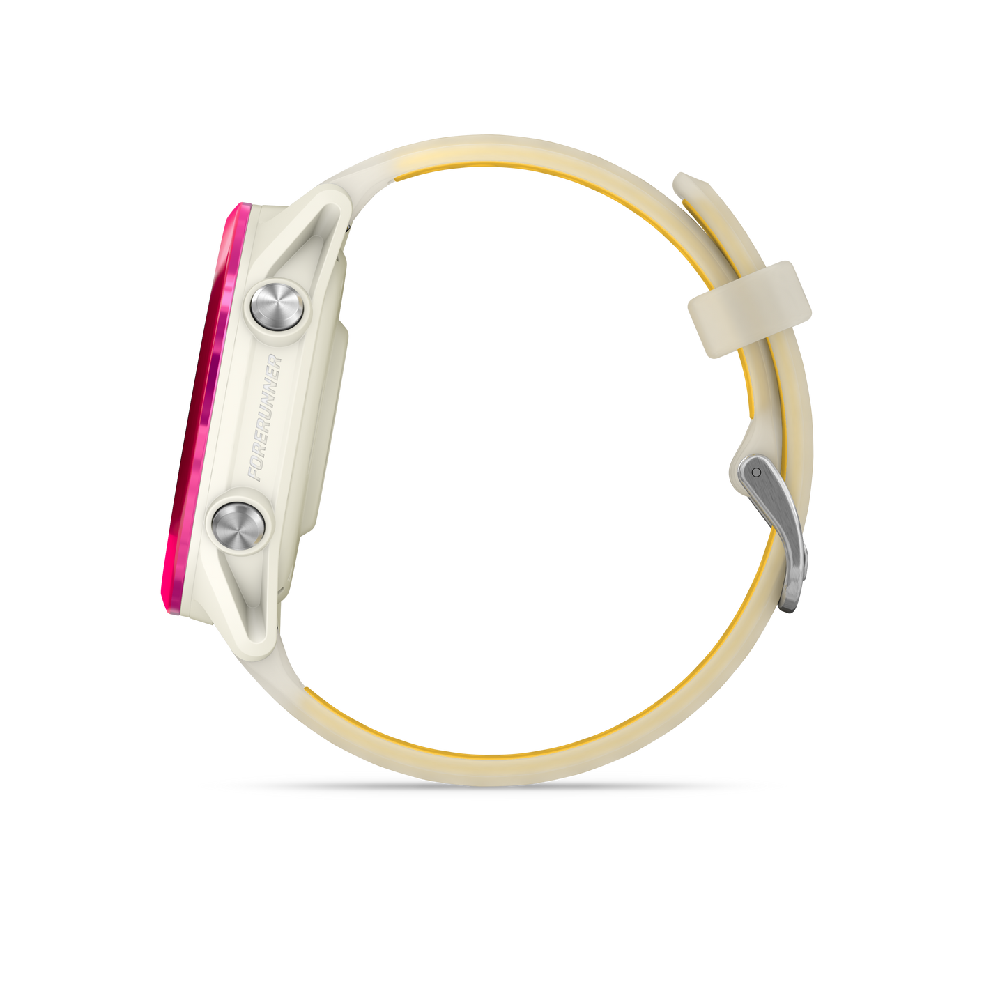 NEW Forerunner 570 - 42mm Aluminium rose avec bracelet ivoire translucide/orange