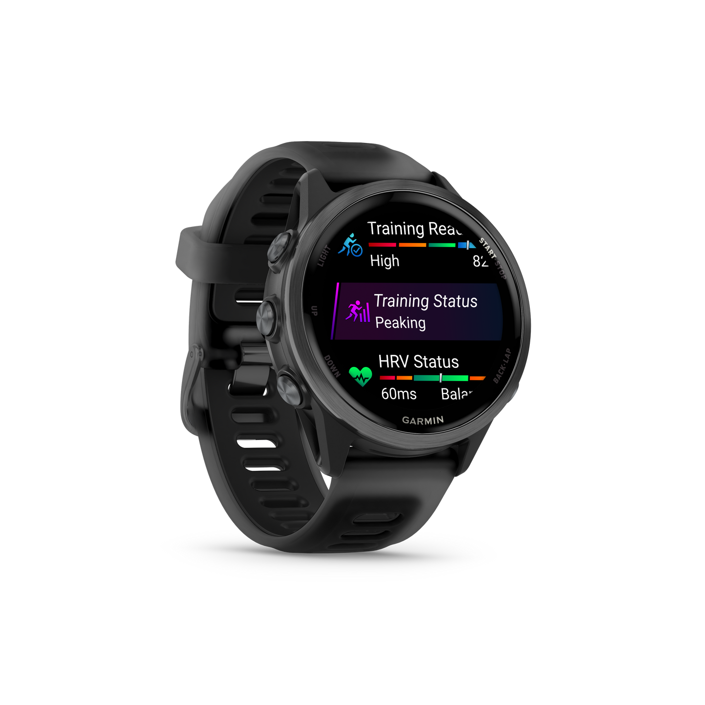NEW Forerunner 570 - 42mm Aluminium Slate avec bracelet noir translucide/noir