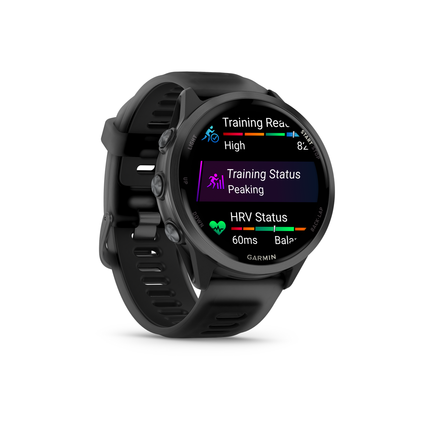 NEW Forerunner 570 - 47mm Aluminium Slate avec bracelet noir translucide/noir