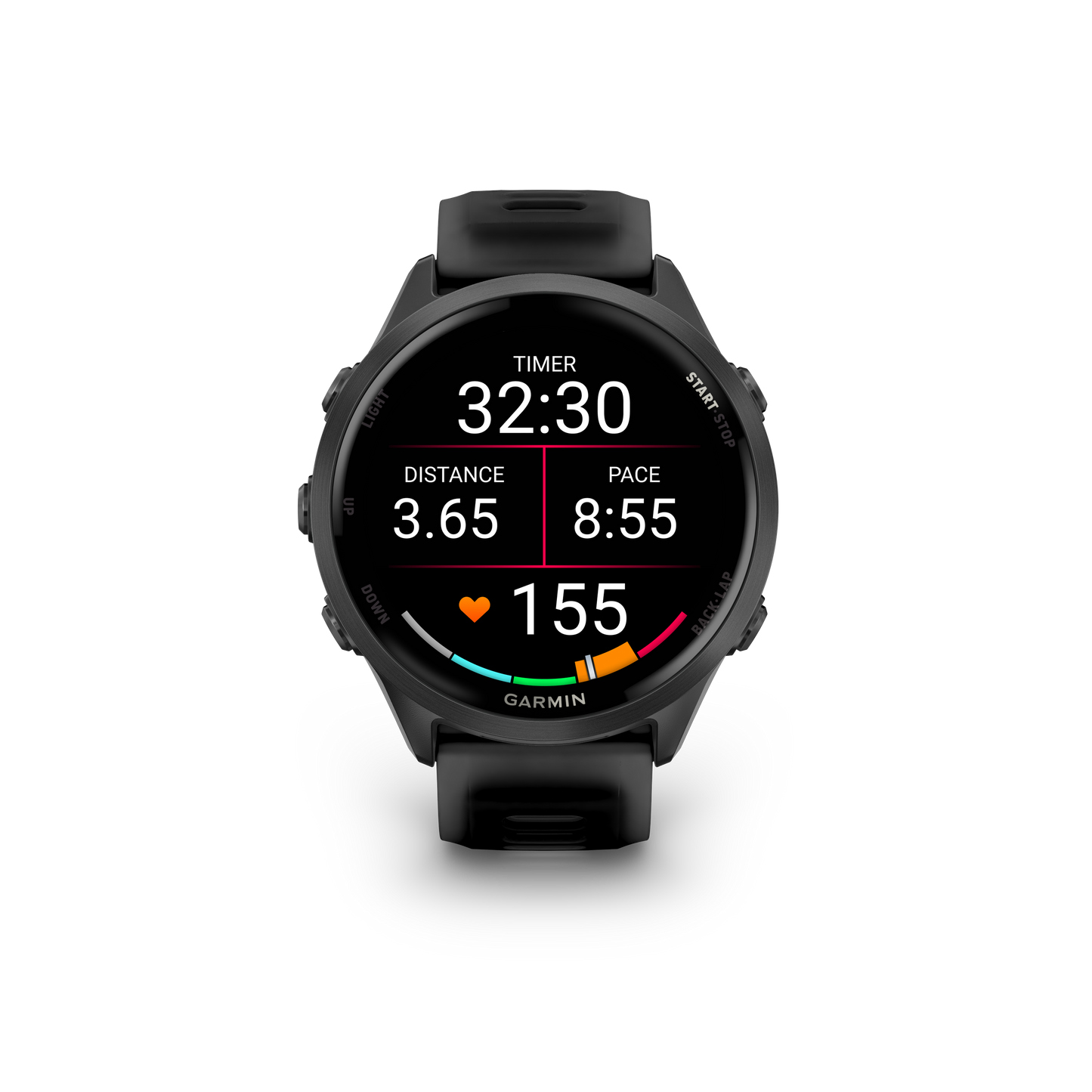 NEW Forerunner 570 - 47mm Aluminium Slate avec bracelet noir translucide/noir