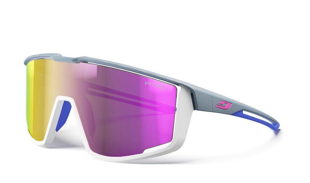 Lunettes vélo Julbo Fury Gris Foncé / Gris Clair / Bleu - Spectron 3 2025
