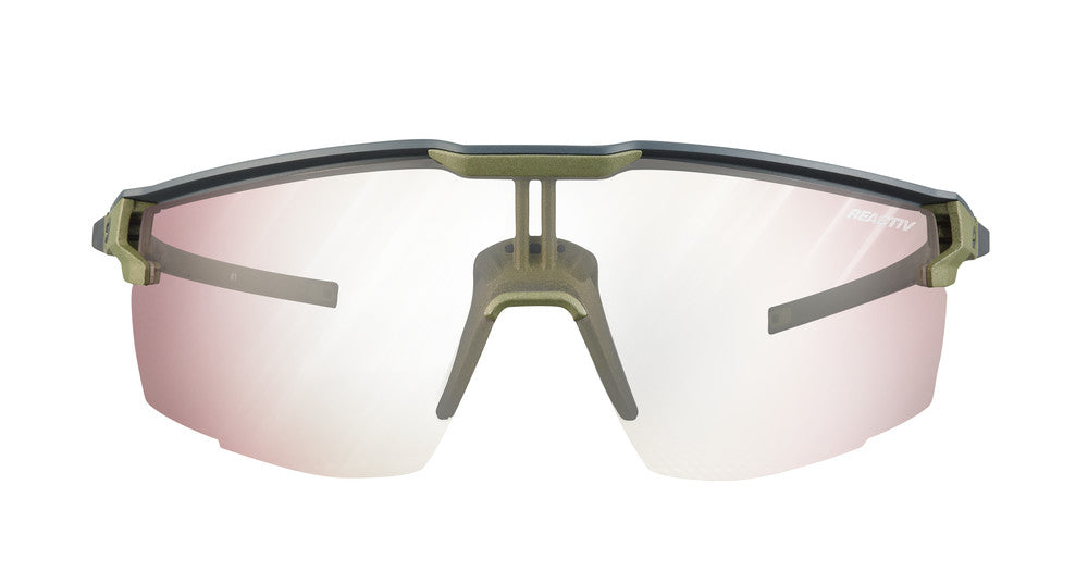 Lunettes photochromiques Julbo Ultimate Gris Foncé / Vert Army - REACTIV 0-3 High Contrast 2025