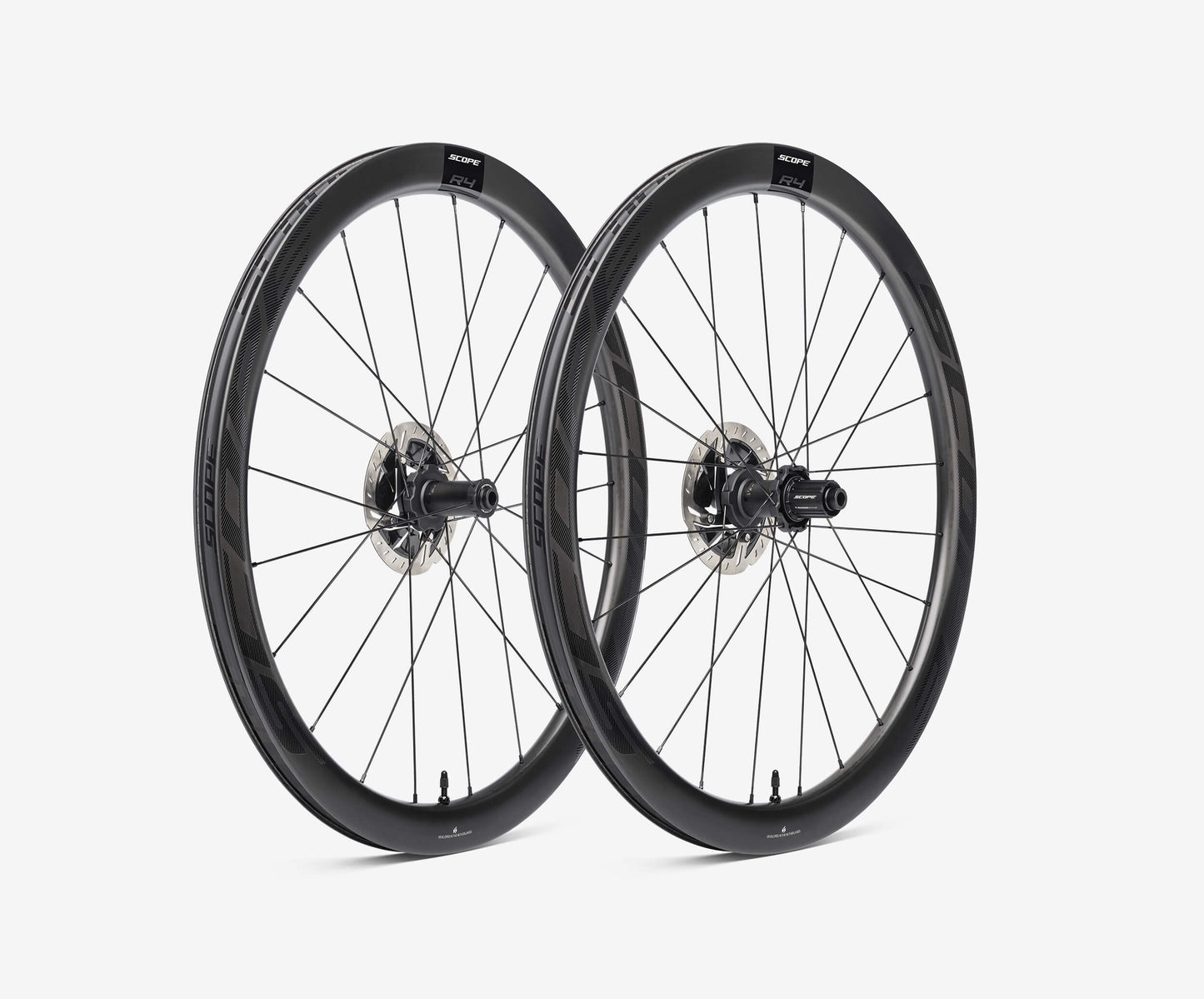 Paire de Roues SCOPE NOIR RACE 45 DISC à Pneus (Center Lock)