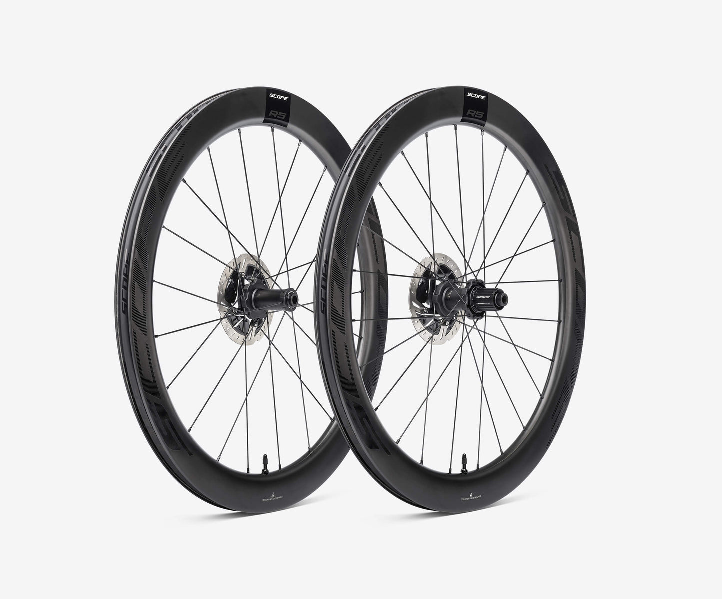 Paire de Roues SCOPE NOIR RACE 57 DISC à Pneus (Center Lock)