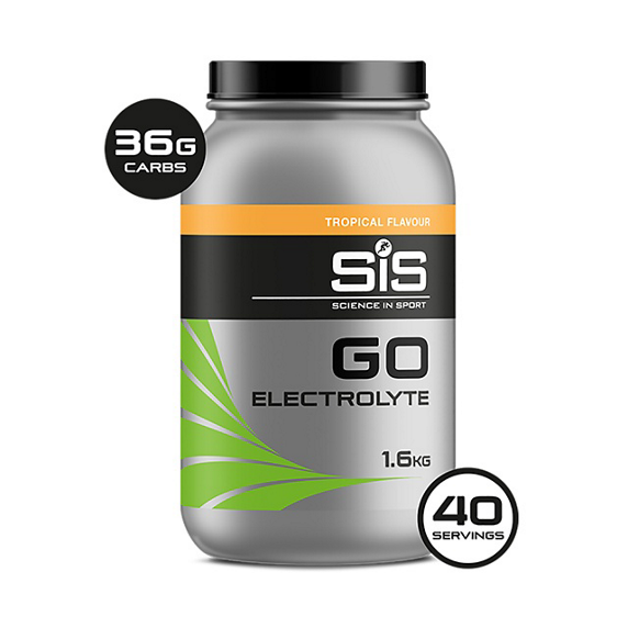 Boisson énergétique SIS GO Electrolyte 1.6kg gout Orange ou citron-citron vert ou tropical .