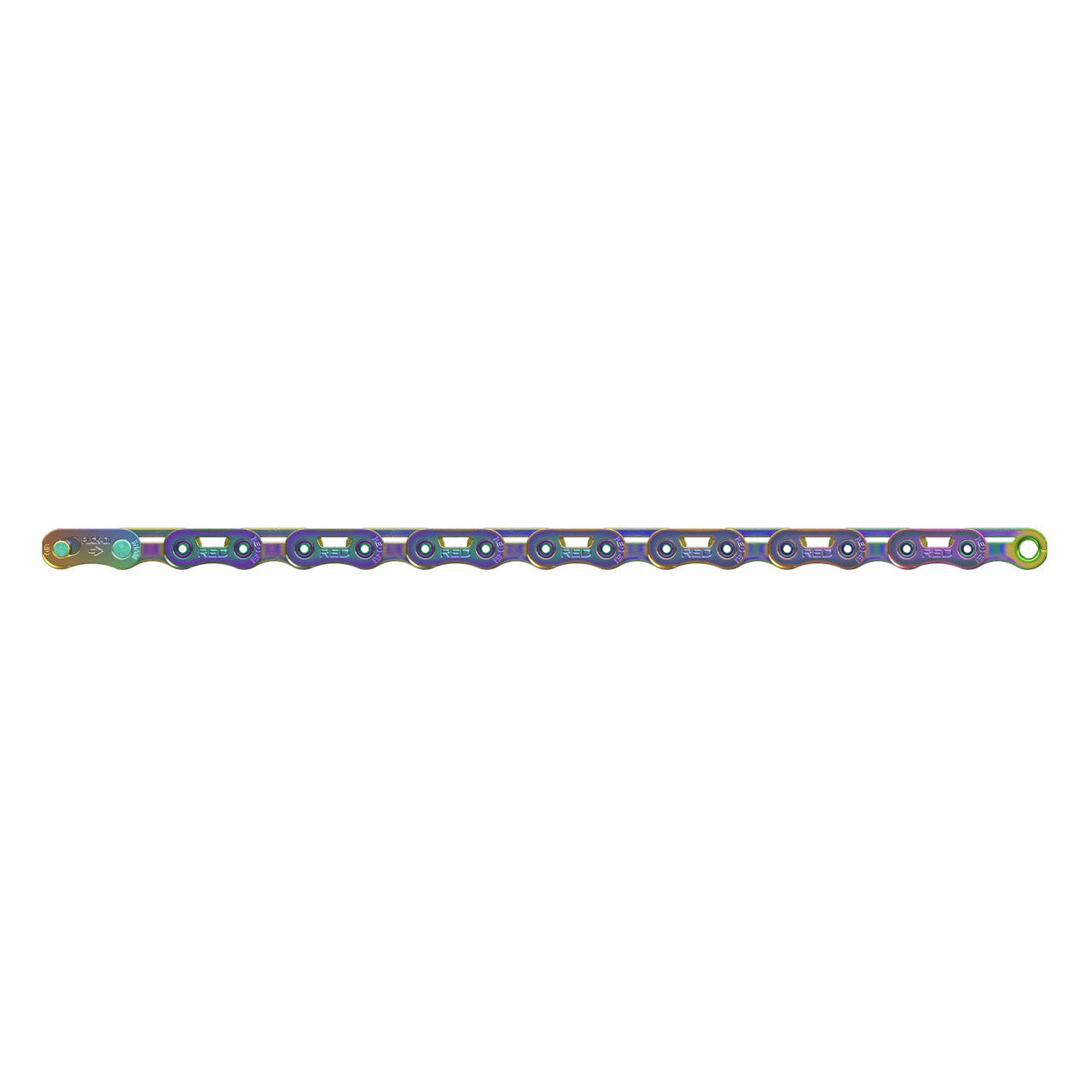 SRAM CHAINE 12V SRAM RED AXS E1 FLATTOP RAINBOW 126 MAILLONS