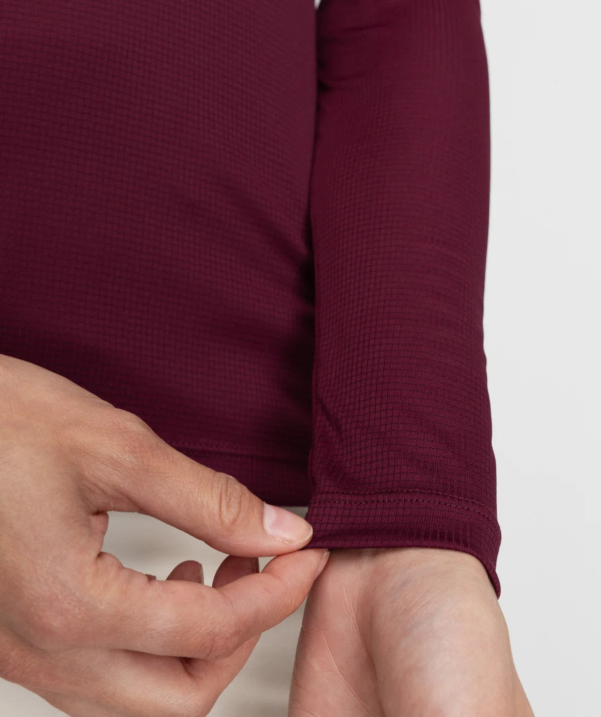 T-shirt randonnée manches longues femme Wander Purple