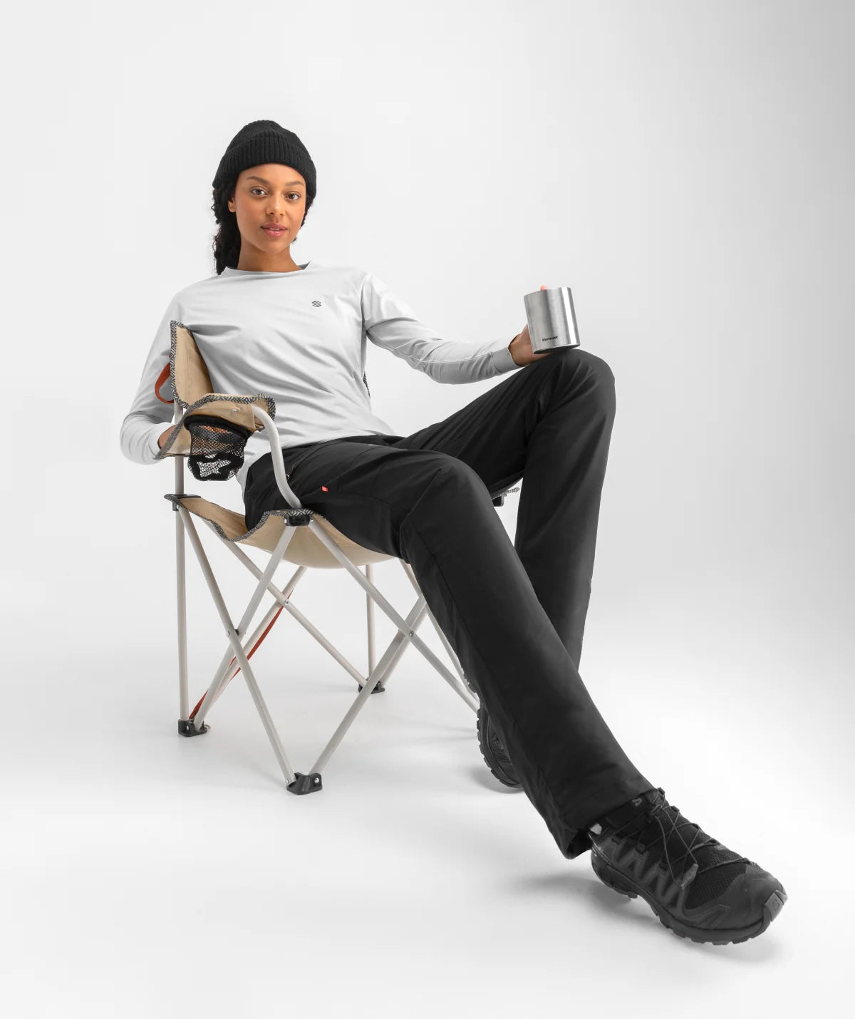 T-shirt randonnée manches longues femme Ascend