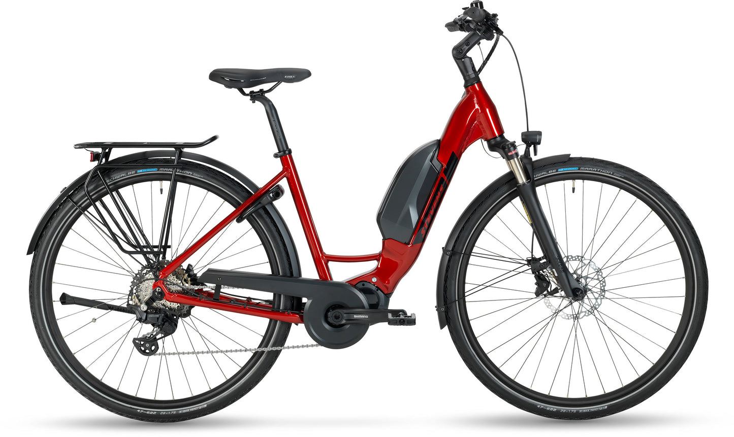Stevens ATB E-Bormio Luxe Forma Rouge métallique