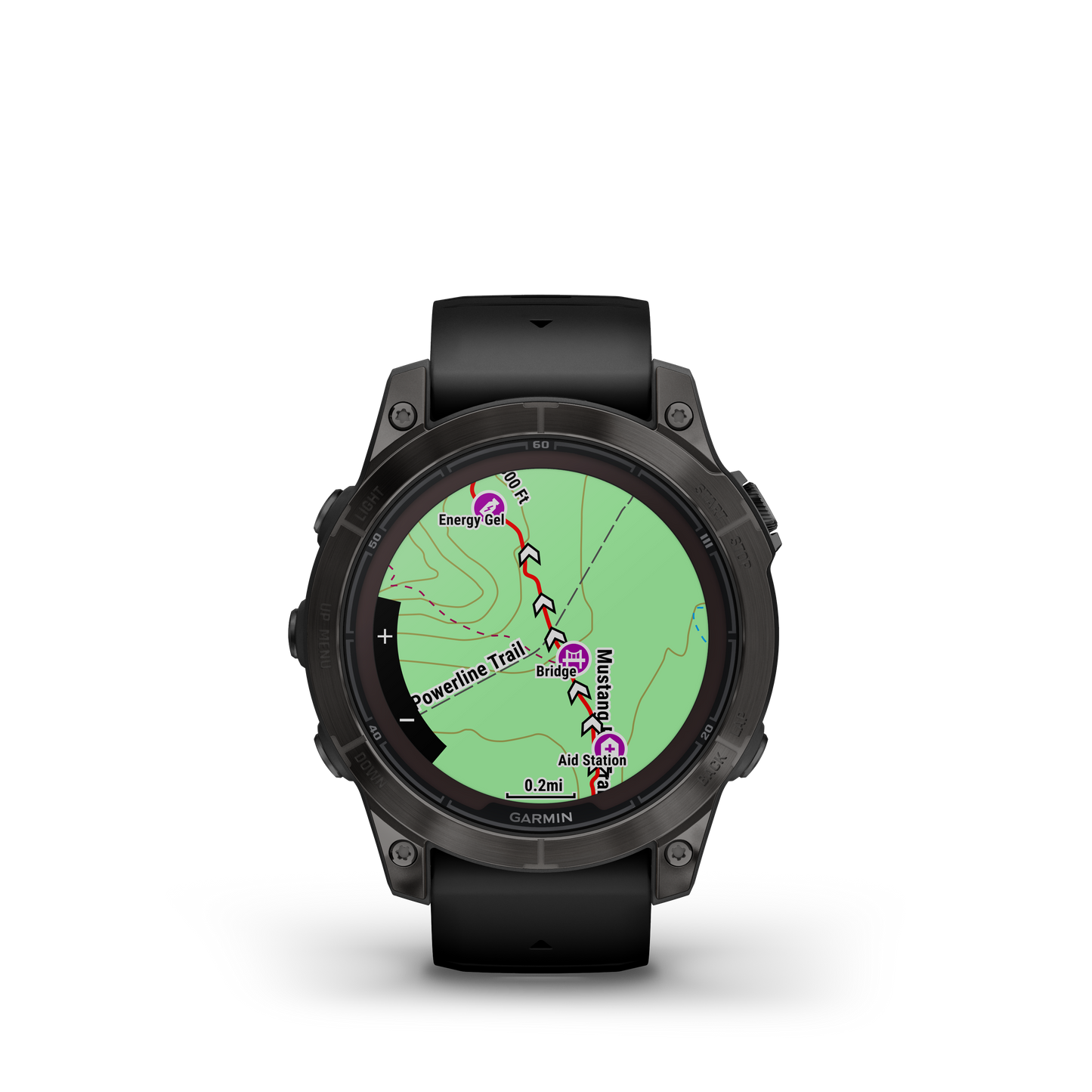 fēnix® 7 Pro Sapphire Solar Edition Titane avec revêtement en Carbon Gray DLC et bracelet noir