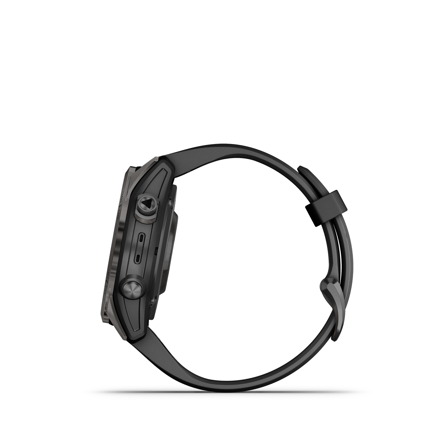 fēnix® 7S Pro Sapphire Solar Edition Titane avec revêtement Carbon Gray DLC et bracelet noir