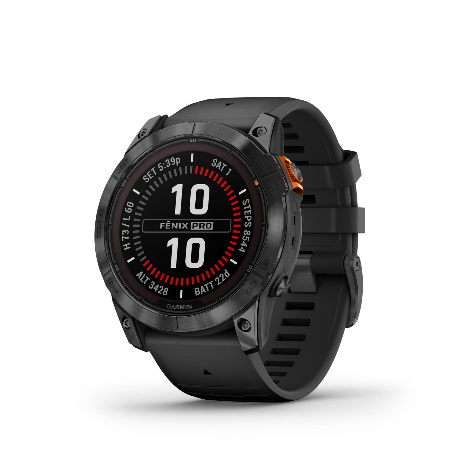fēnix® 7X Pro – Solar Edition Gray avec bracelet noir