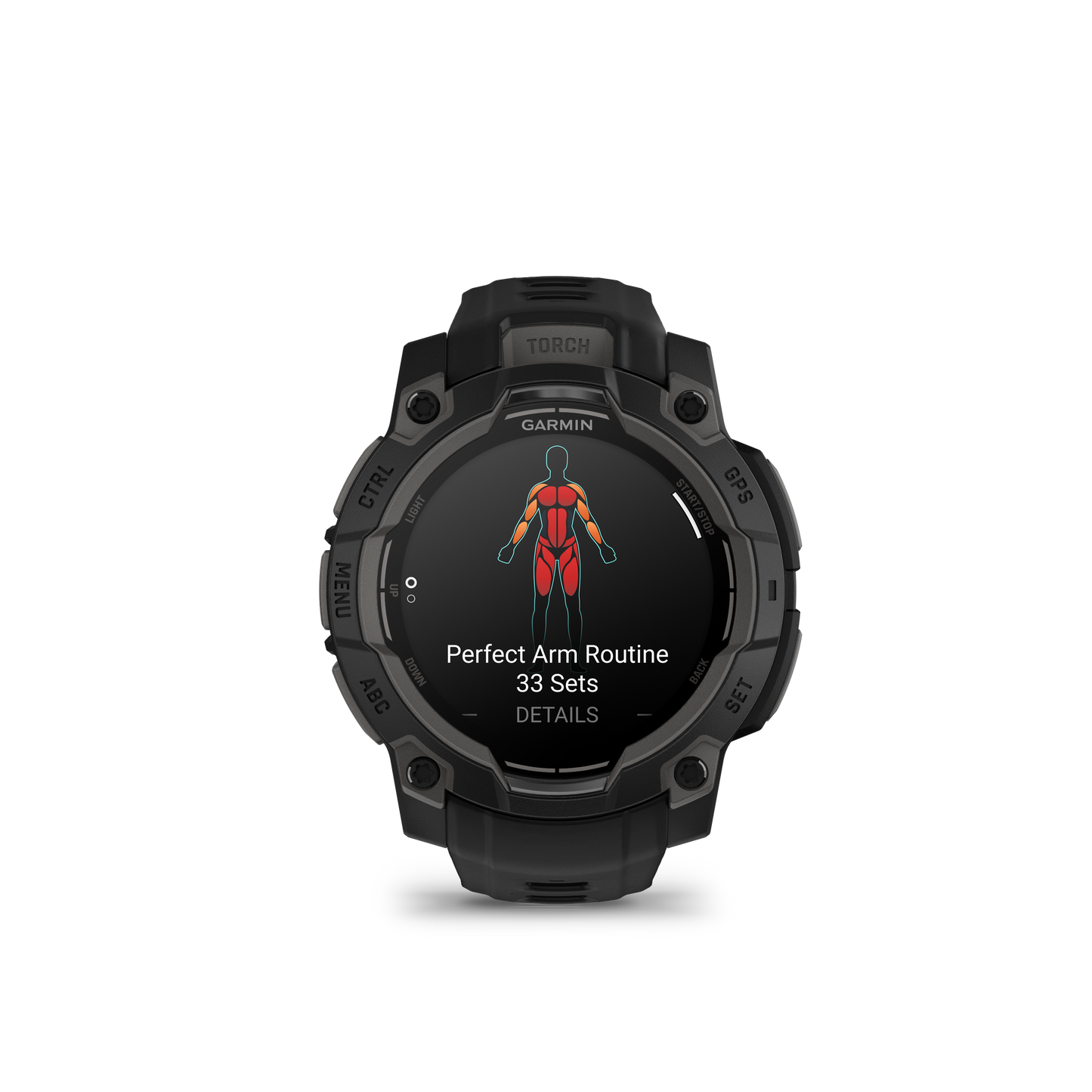 Montre GPS Garmin Instinct 3 AMOLED - 45 mm Noir avec Bracelet en Silicone Noir