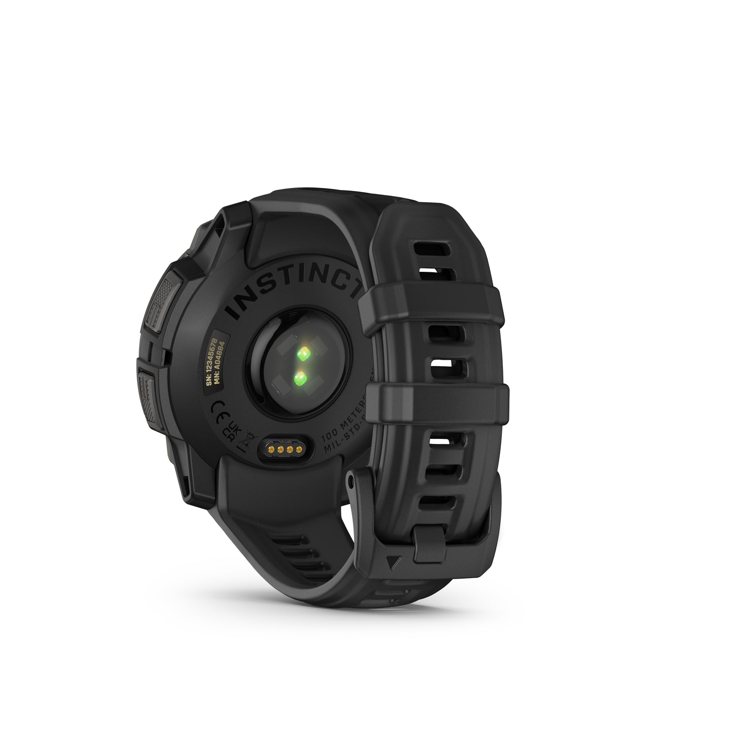 Montre GPS Garmin Instinct 3 AMOLED - 45 mm Noir avec Bracelet en Silicone Noir