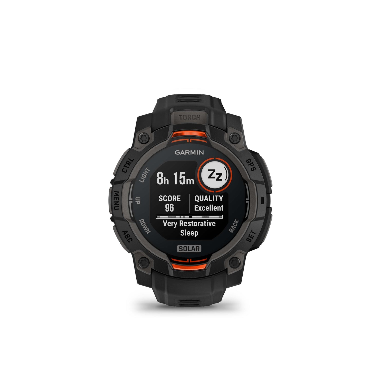 Montre GPS Garmin Instinct 3 Solar - 45 mm Noir avec Bracelet en Silicone Noir