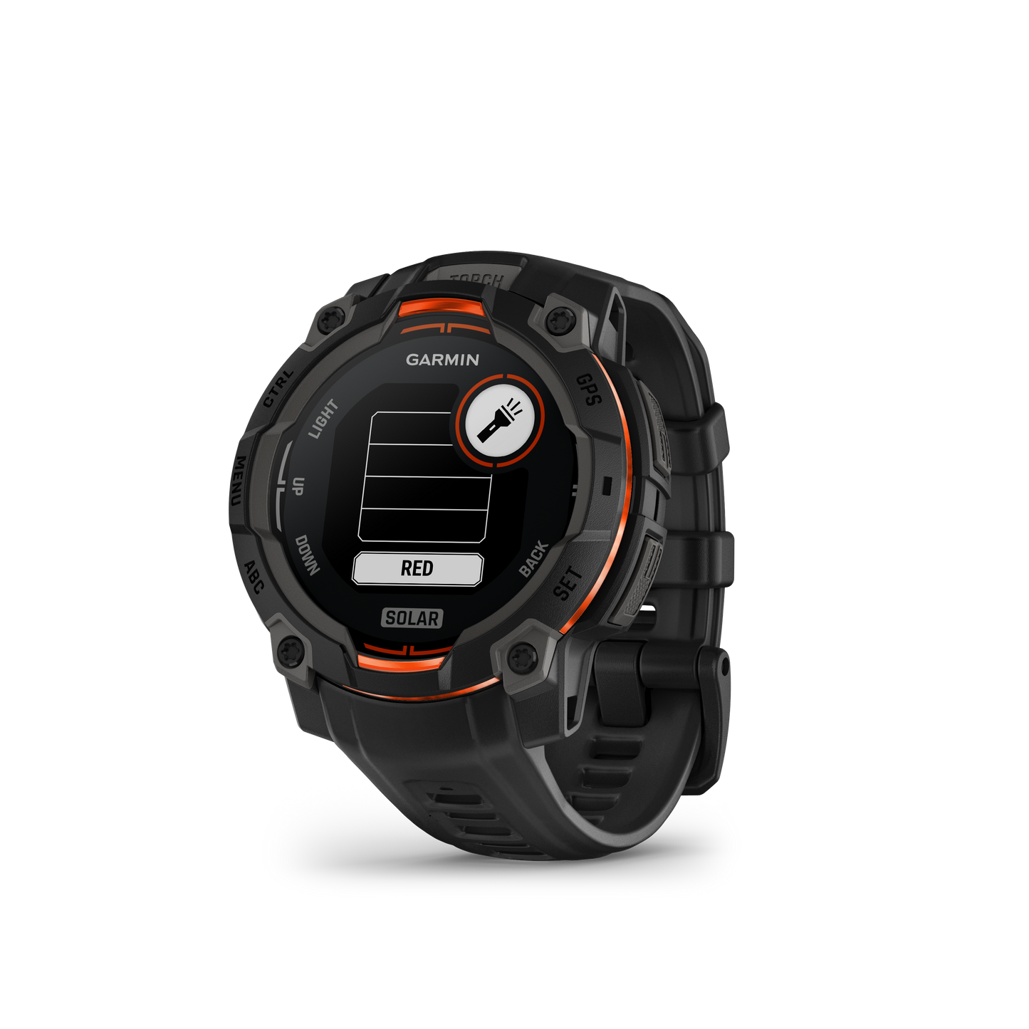 Montre GPS Garmin Instinct 3 Solar - 45 mm Noir avec Bracelet en Silicone Noir