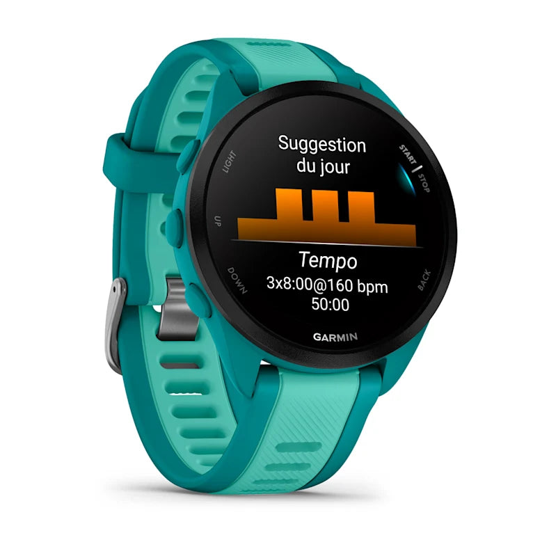 Forerunner® 165 Music Turquoise/Bleu