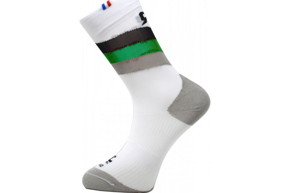 Chaussettes Rafalsocks Stripes - White Black Green