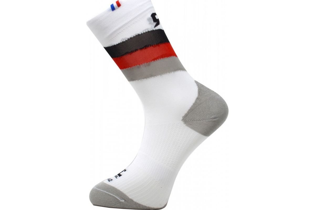 Chaussettes Rafalsocks Stripes - White Black Red
