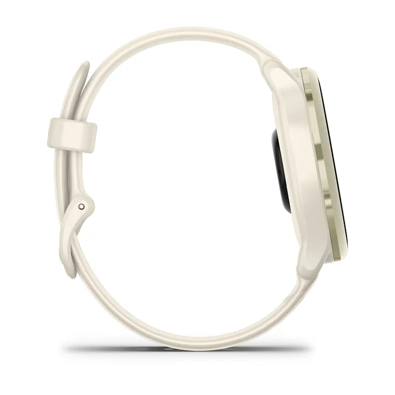 Montre Connectée Garmin Vívoactive 6 Lunar Gold avec bracelet ivoire