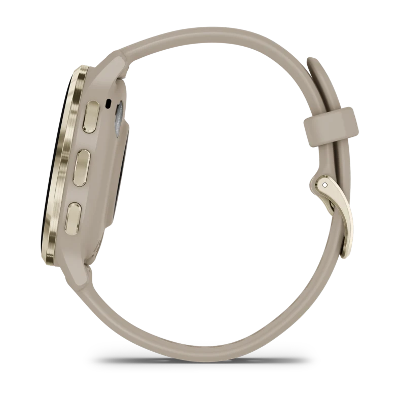 Montre de Sport Garmin Venu® 3S boîtier OR et bracelet en silicone lin