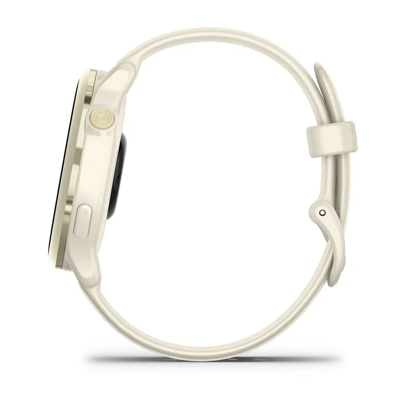 Montre Connectée Garmin Vívoactive 6 Lunar Gold avec bracelet ivoire