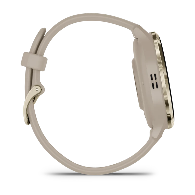 Montre de Sport Garmin Venu® 3S boîtier OR et bracelet en silicone lin