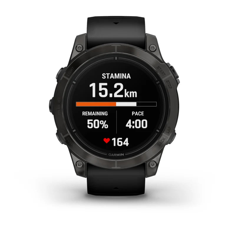Montre Garmin Epix Pro Gen 2 Standard Edition | 47 mm Gray avec bracelet noir.