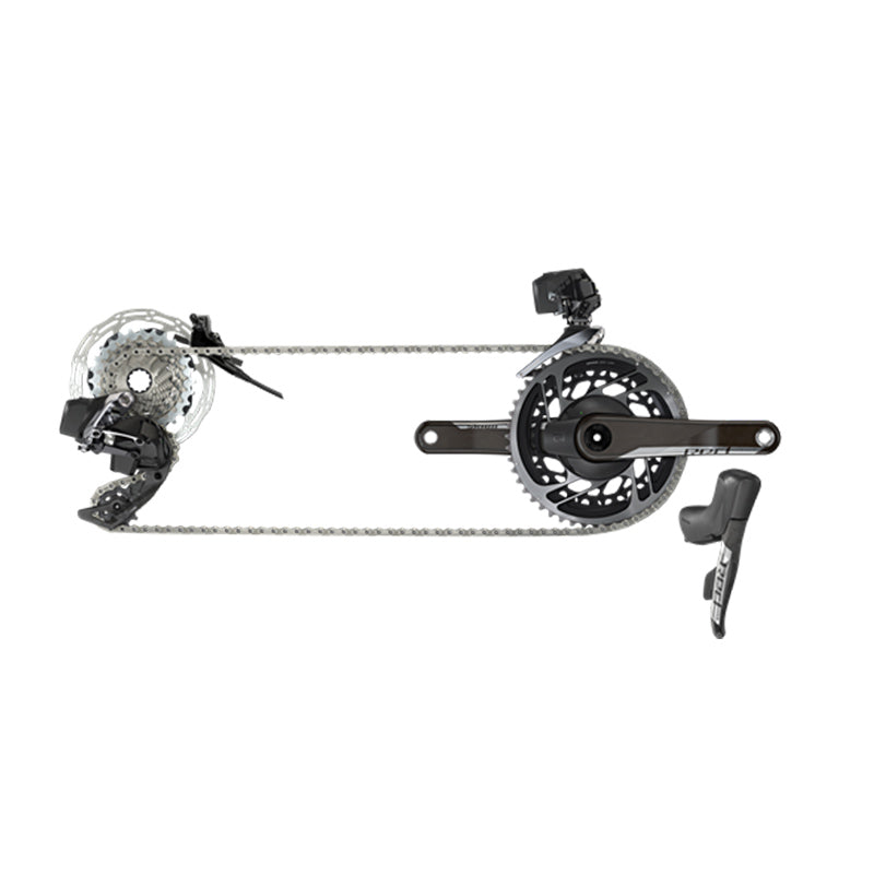 GROUPE ÉLECTRONIQUE SRAM RED ETAP AXS 1X D1 HYDRAULIQUE 2 PIÈCES POST MOUNT 160 mm 6 TROUS