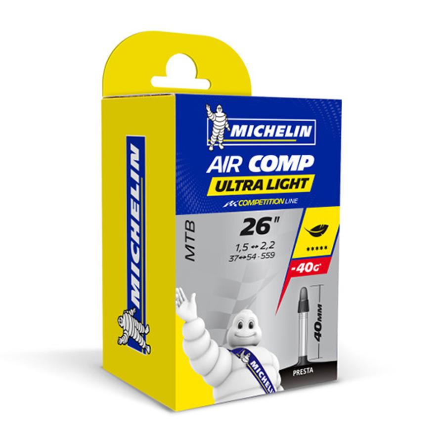 CHAMBRE AIR VTT 26X1.85 / 2.25 VP MICHELIN C4 LATEX AIRCOMP(26-8M)