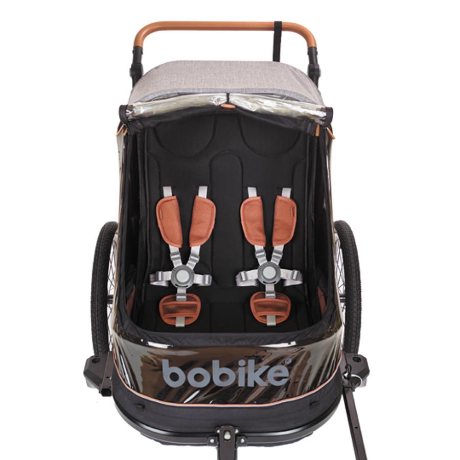 REMORQUE / POUSSETTE ENFANT BOBIKE MOOBE GRIS CHARGE MAXI 44KG