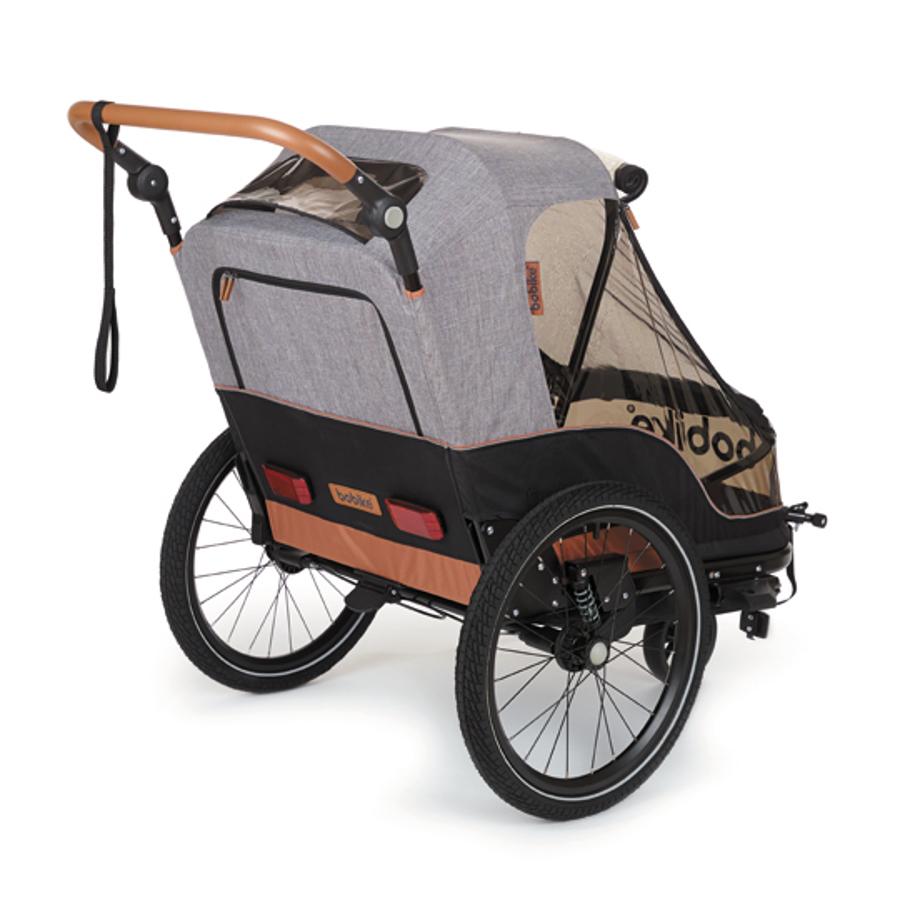 REMORQUE / POUSSETTE ENFANT BOBIKE MOOBE GRIS CHARGE MAXI 44KG