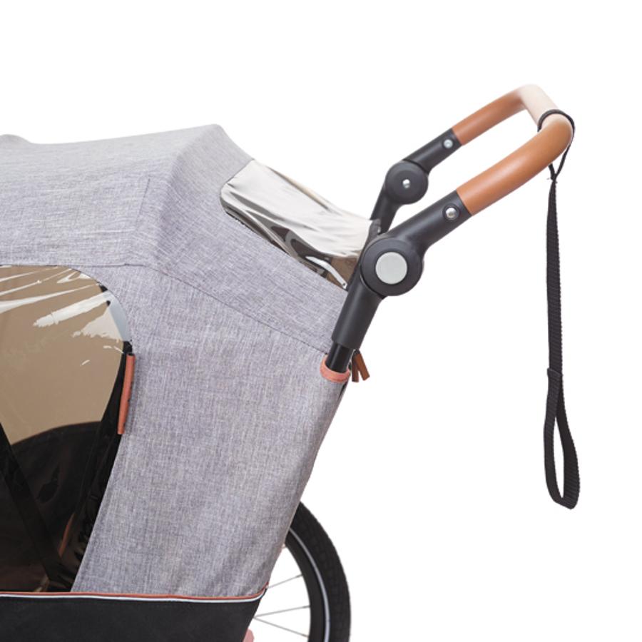 REMORQUE / POUSSETTE ENFANT BOBIKE MOOBE GRIS CHARGE MAXI 44KG