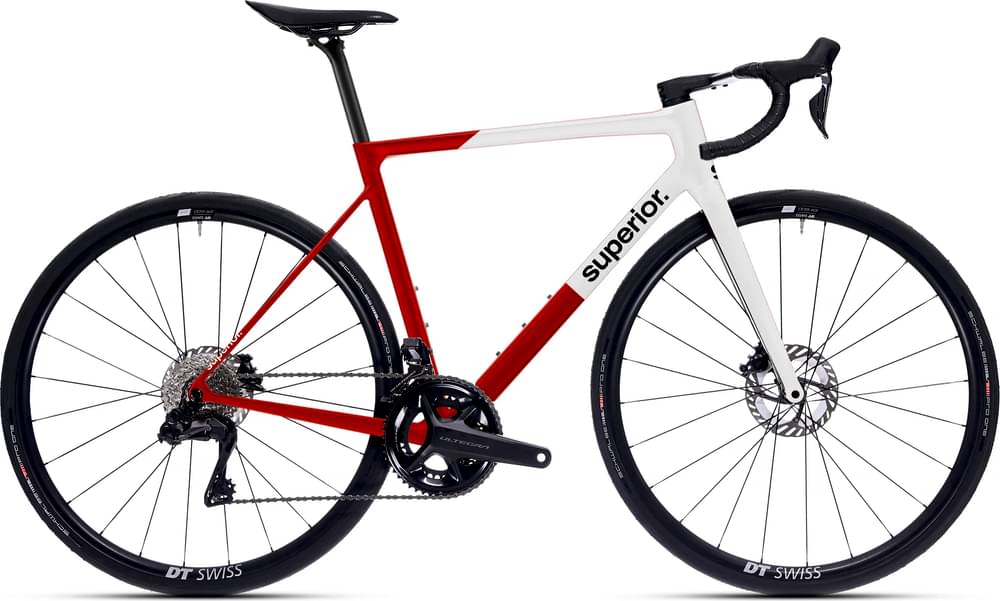 VÉLO DE ROUTE SUPERIOR RR 9.5 CARBON Gloss Red / White 2025