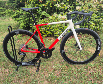 VÉLO DE ROUTE SUPERIOR RR 9.8 CARBON Gloss Red / White 2025