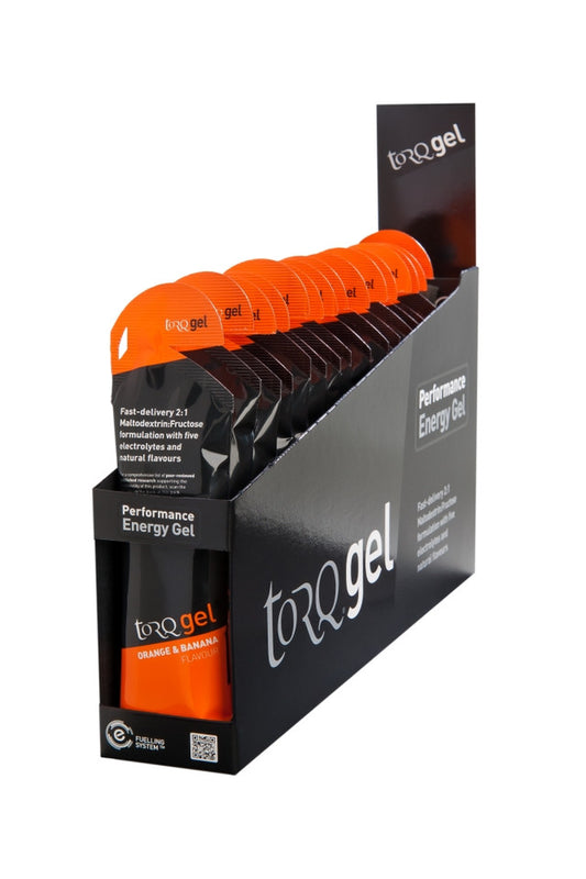 TORQ GEL ENERGY  ORANGE & BANANE (15 GELS)