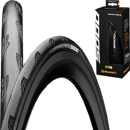 PACK 5 PNEUS CONTINENTAL GRAND PRIX 5000 700x28C SOUPLE NOIR 28-622