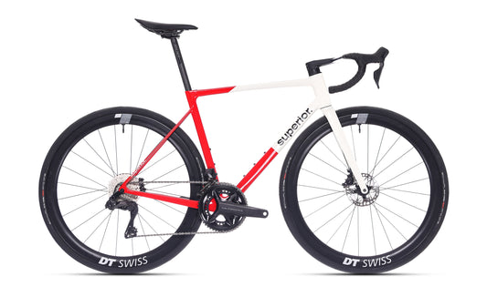VÉLO DE ROUTE SUPERIOR RR 9.8 CARBON Gloss Red / White 2025