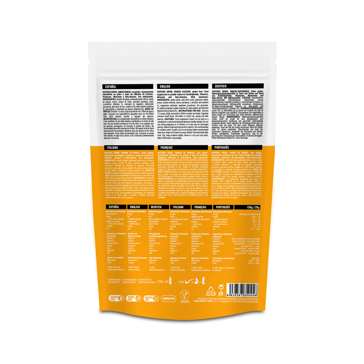226ers BOISSON ISOTONIC  mangue 1KG