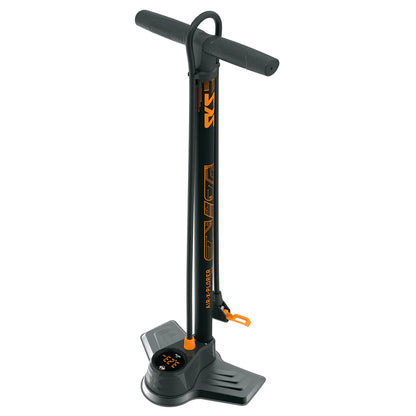POMPE À PIED SKS AIR-X-PLORER DIGI 10.0 AVEC MANOMÈTRE ORANGE/NOIRE