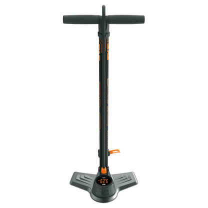 POMPE À PIED SKS AIR-X-PLORER DIGI 10.0 AVEC MANOMÈTRE ORANGE/NOIRE