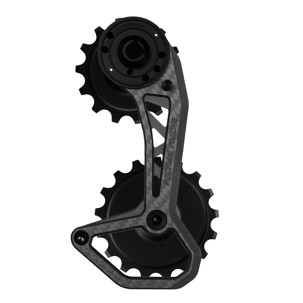 Chape dérailleur arrière carbone céramique Nova Ride CCD Evo S Sram AXS Rival Red Force 12v