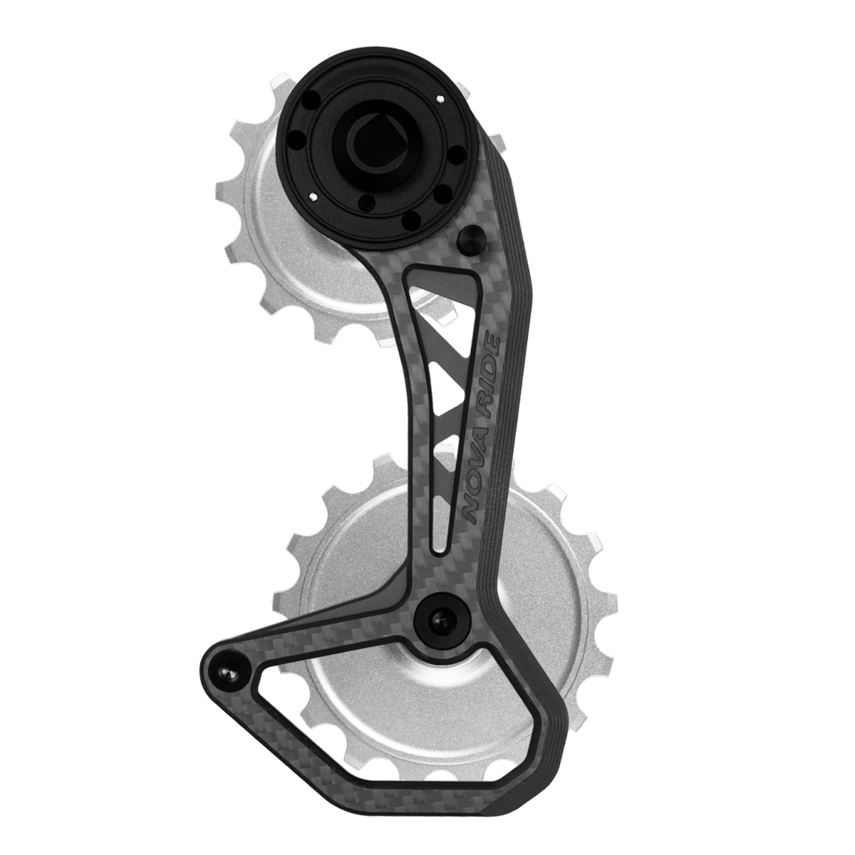 Chape dérailleur arrière carbone céramique Nova Ride CCD Evo S Sram AXS Rival Red Force 12v